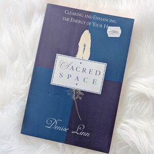 Sacred Space by Denise Linn - Blue and Cream Home Accent Book